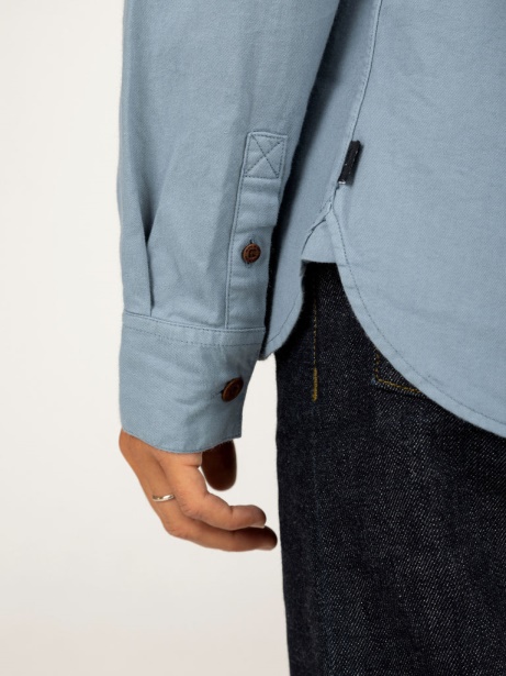 Wren Shirt Finisterre Stylish Blue Steel