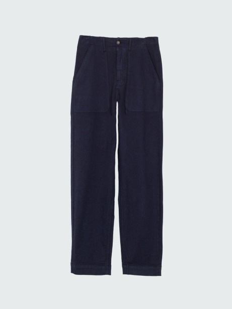Navy Finisterre Stylish Yarrel Canvas Trouser