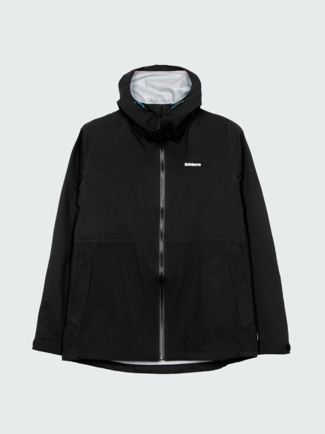 Finisterre Stylish Black The Rainbird Waterproof Jacket