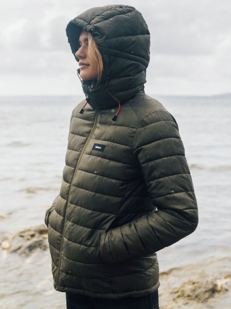 Nimbus Insulated Jacket Dark Olive Finisterre Stylish