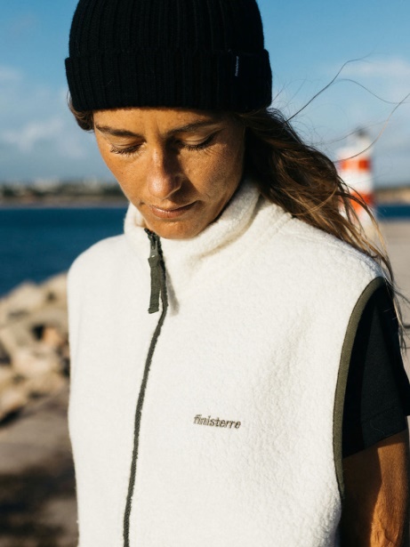 Ecru Finisterre Stylish Hegen Wool Gilet