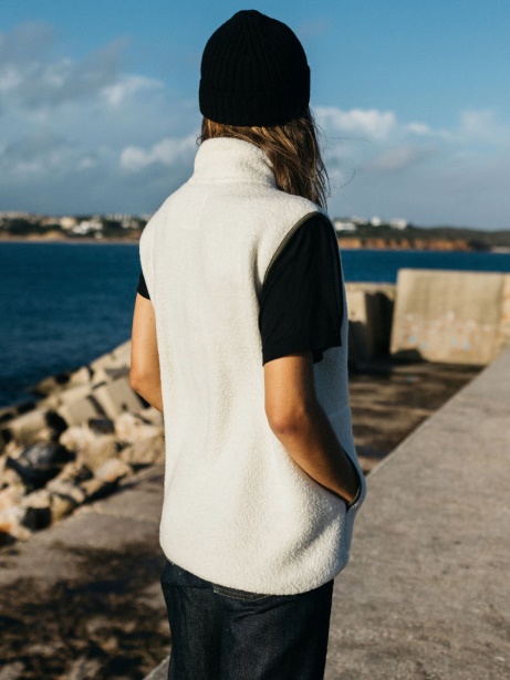 Ecru Finisterre Stylish Hegen Wool Gilet