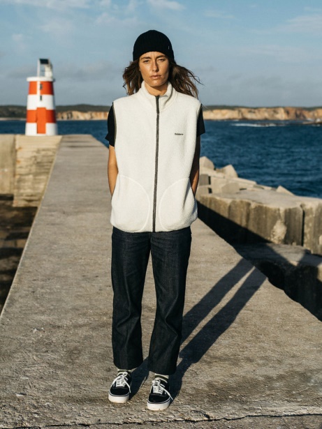 Ecru Finisterre Stylish Hegen Wool Gilet