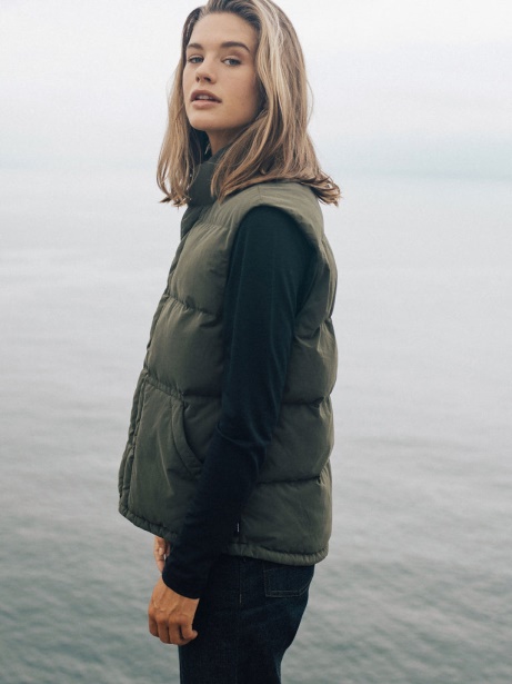 Dark Olive Finisterre Stylish Fourier Insulated Gilet