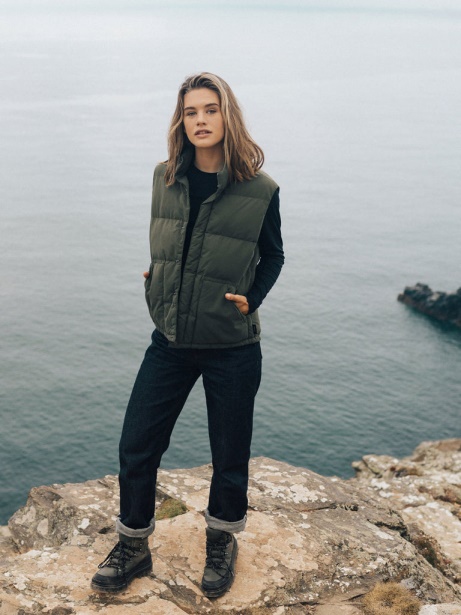 Dark Olive Finisterre Stylish Fourier Insulated Gilet