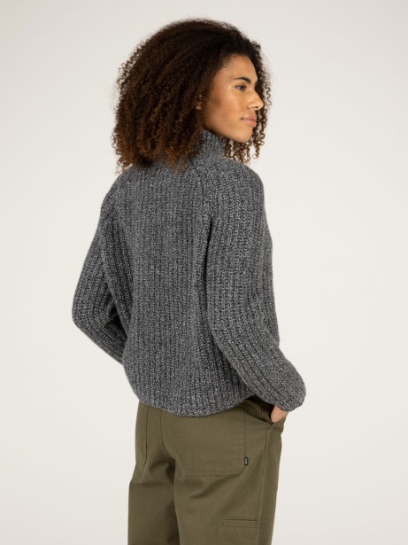 Bly Funnel Neck Jumper Finisterre Stylish Anthracite