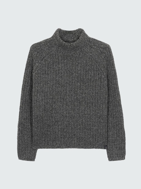 Bly Funnel Neck Jumper Finisterre Stylish Anthracite
