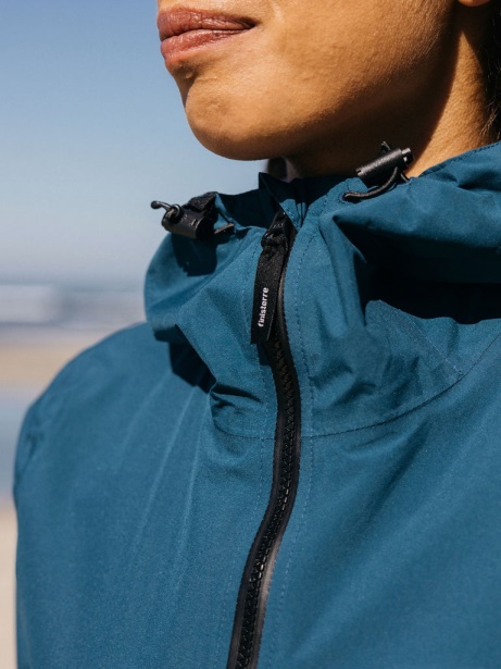 Finisterre Stylish Kingfisher Blue The Rainbird Waterproof Jacket