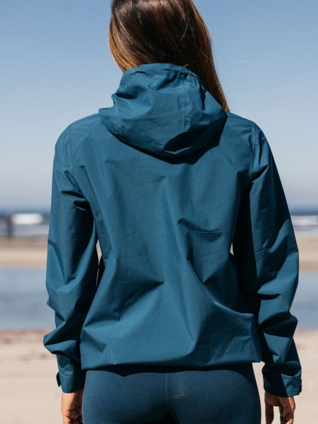 Finisterre Stylish Kingfisher Blue The Rainbird Waterproof Jacket
