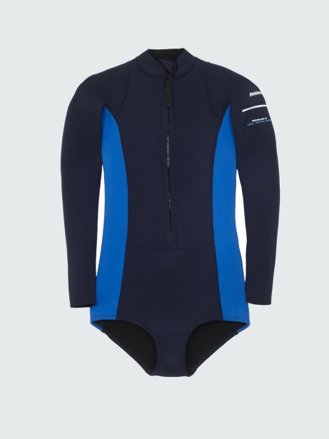 Ink/Lapis Nieuwland 2e Yulex Long Sleeve Swimsuit Finisterre Stylish
