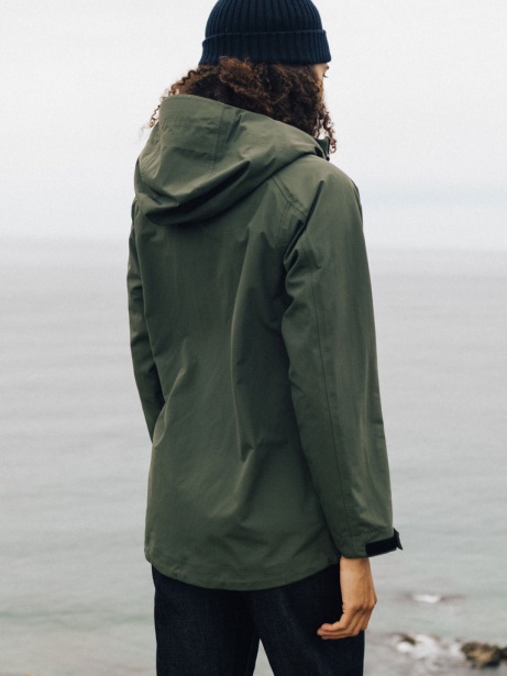 Women's Stormbird Waterproof Jacket Finisterre Stylish Olive