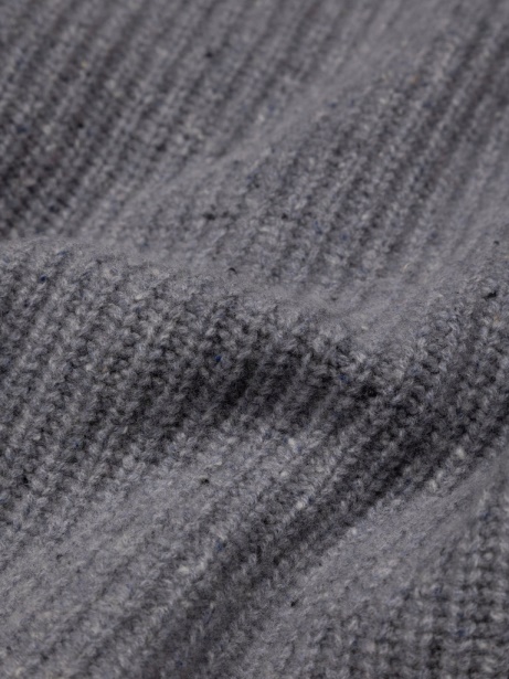 Finisterre Stylish Pale Indigo Mora Roll Neck Knit Jumper