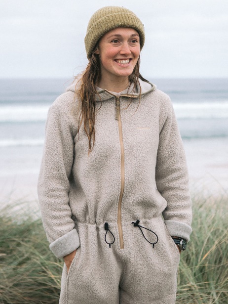 Oatmeal Budock Fleece Jumpsuit Finisterre Stylish