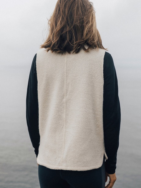 Budock Gilet Finisterre Stylish Ecru