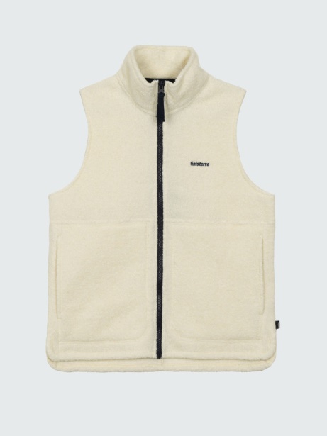 Budock Gilet Finisterre Stylish Ecru