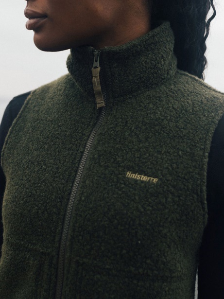 Finisterre Stylish Dark Olive Budock Gilet