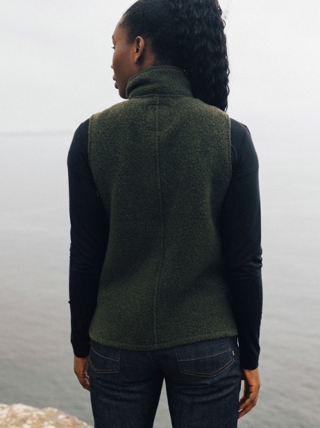 Finisterre Stylish Dark Olive Budock Gilet