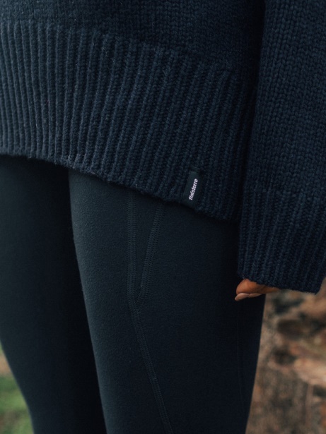 Navy Finisterre Stylish Eyre Roll Neck Knit Jumper