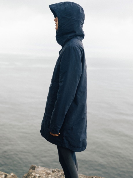 Finisterre Stylish Solus Waterproof Parka Jacket Navy