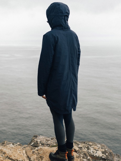 Finisterre Stylish Solus Waterproof Parka Jacket Navy