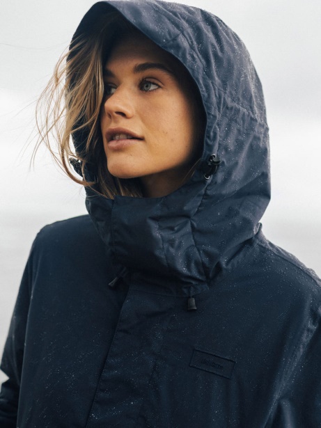 Finisterre Stylish Solus Waterproof Parka Jacket Navy