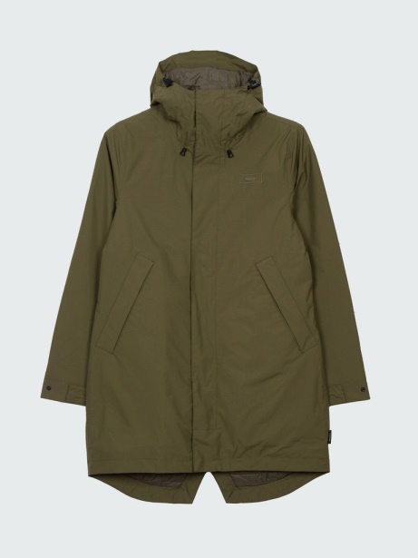 Solus Waterproof Parka Jacket Dark Olive Finisterre Stylish