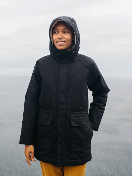 Finisterre Stylish Black Vellus Waterproof Parka