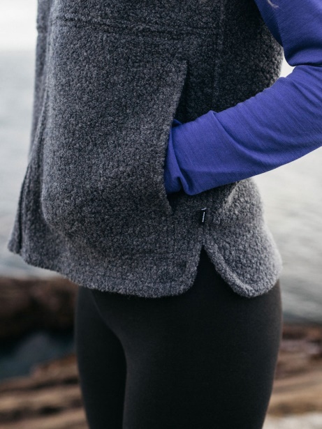 Charcoal Marl Finisterre Stylish Budock Gilet