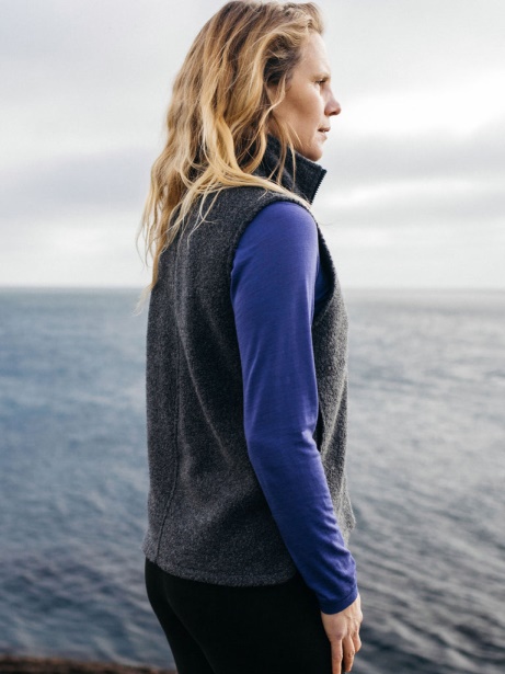 Charcoal Marl Finisterre Stylish Budock Gilet