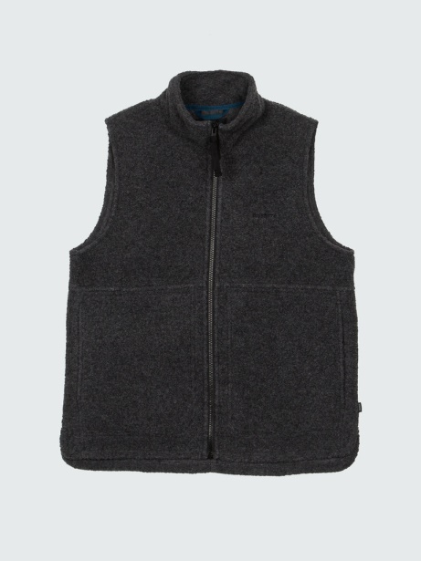 Charcoal Marl Finisterre Stylish Budock Gilet
