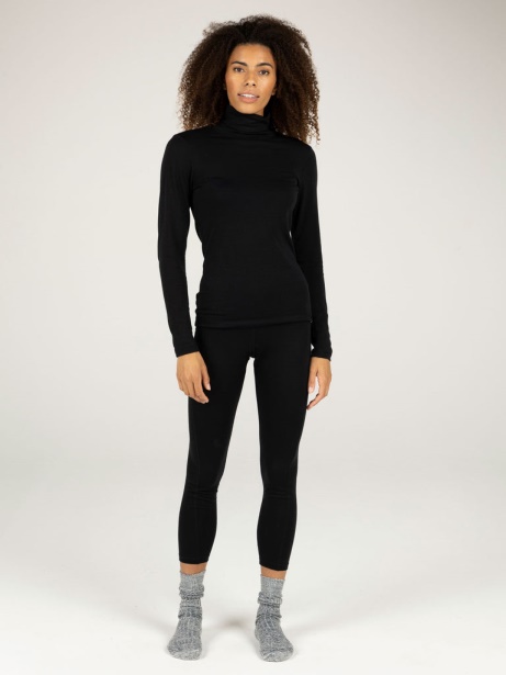 Black Finisterre Stylish Zephyr Merino Wool Leggings