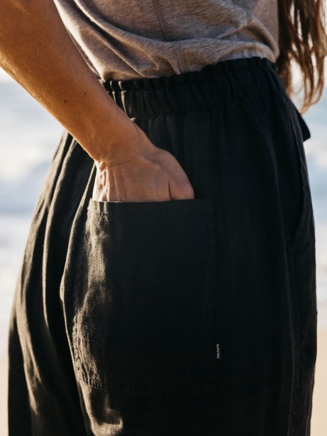 Finisterre Stylish Fawkes Linen Trouser Black