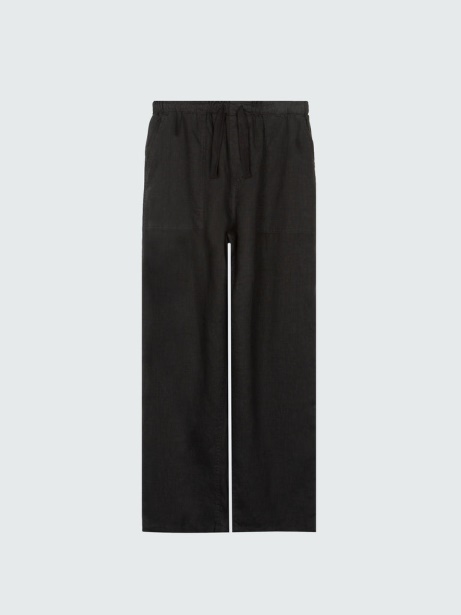 Finisterre Stylish Fawkes Linen Trouser Black